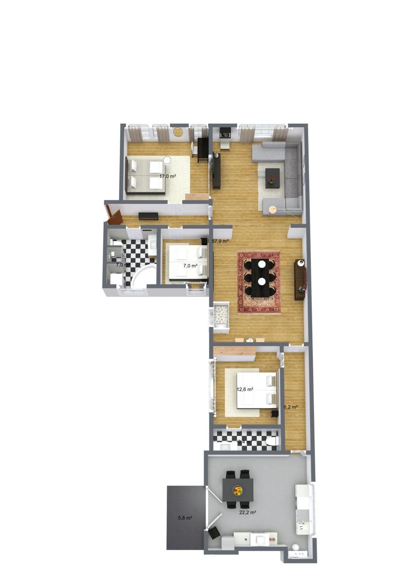 Large & Bright 3br Flat W Whirlpool Near Metro Apartment *